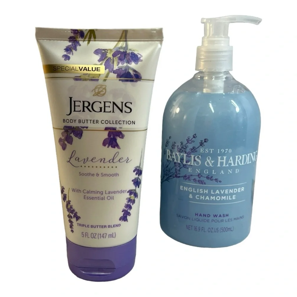 JERGENS BODY BUTTER and BAYLIS & LAVENDER HAND WASH
